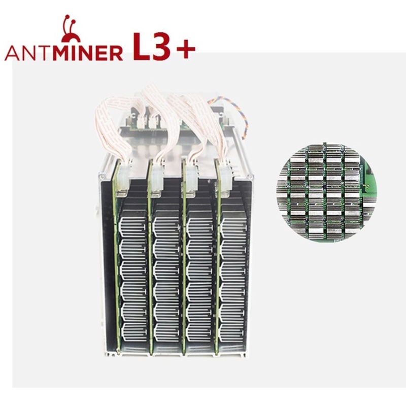 Scryptmijnbouw Asic Bitmain Antminer L3+ 504MH/S 800W 35cm*13cm*19cm